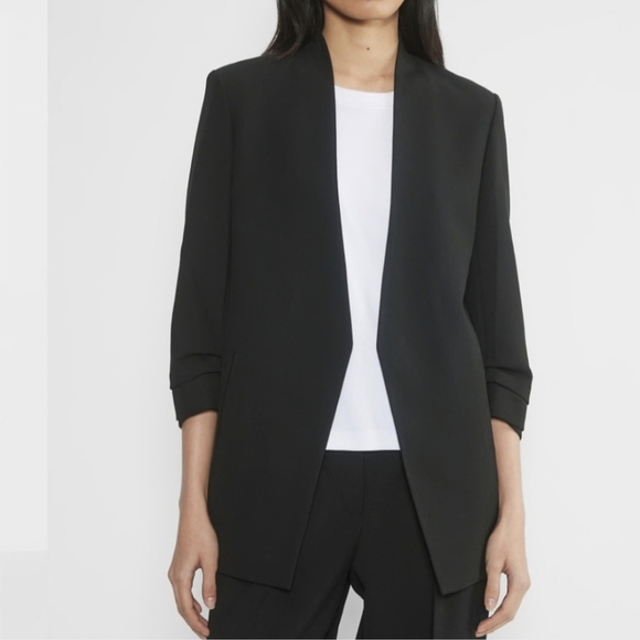 BABATON Power Hip Blazer Black Open Office Jacket 2 Aritzia - Picture 1 of 14